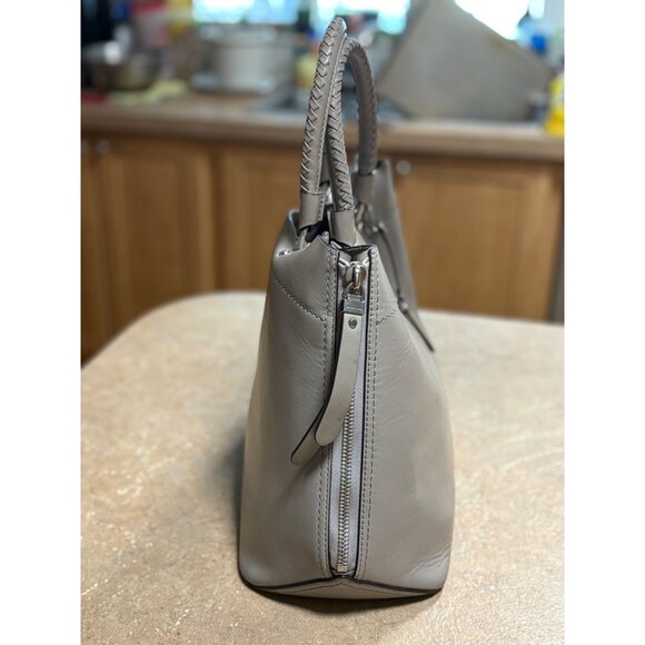 Michael Kors Blakely Leather Tote Bag Silver Hardware Dual Handle Handbag - Picture 5 of 16